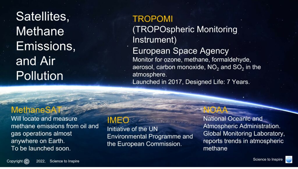 methane 2 satellites methane emissions air pollution